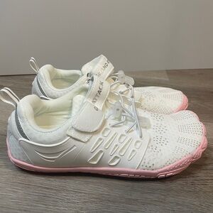 Grand Attack Barefoot White and Pink Athletic Shoes